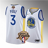 Warriors 3 Jordan Poole White 2022 NBA Finals Nike Swingman Jersey,baseball caps,new era cap wholesale,wholesale hats